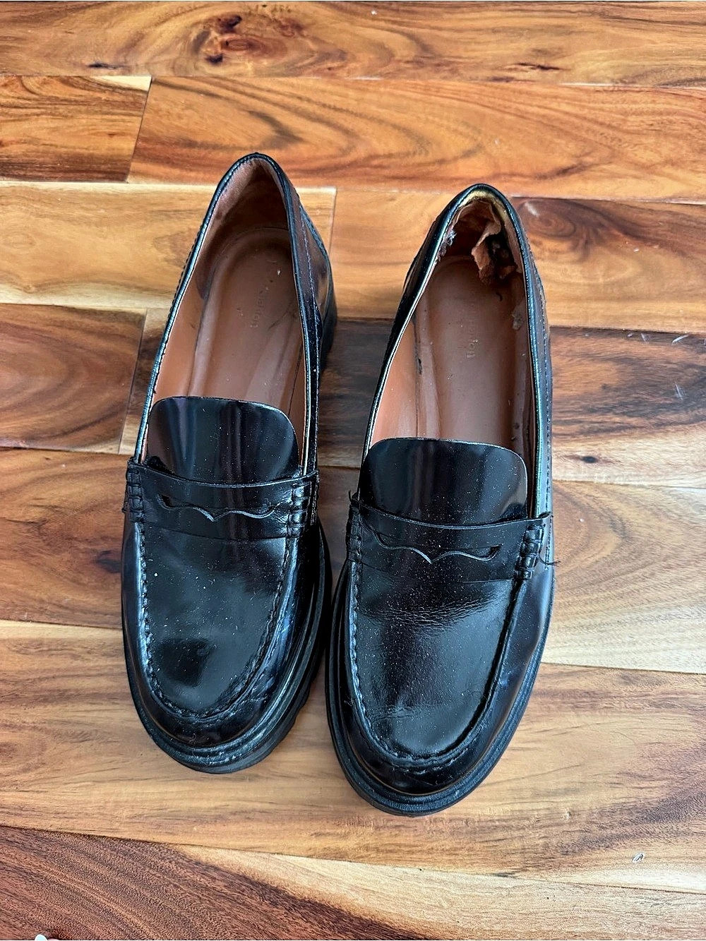 Reformation Agathea Chunky Loafer Black